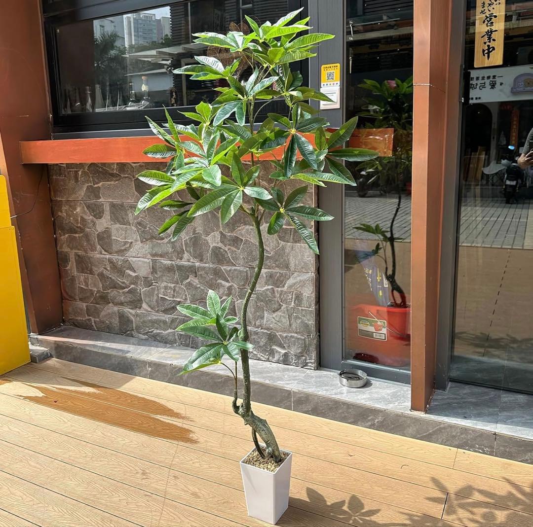 Yuwinron人工観葉植物フェイクグリーン パキラインドアホームデコレーション