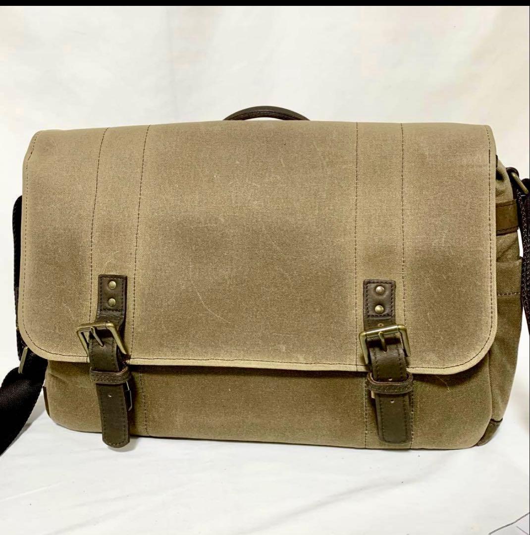名作カメラバッグ ONA ワックスキャンバス レザー メッセンジャーバッグ
