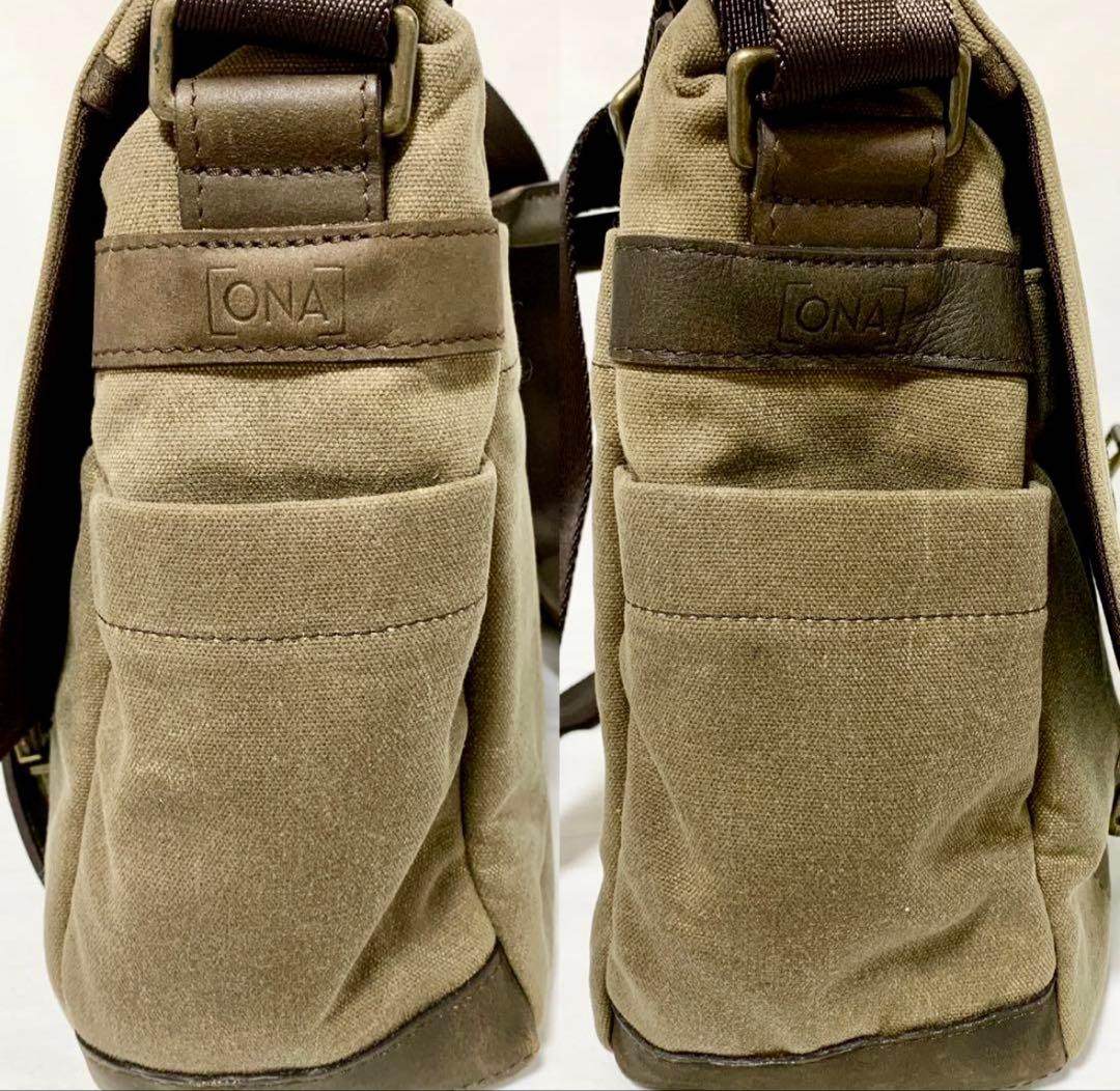 名作カメラバッグ ONA ワックスキャンバス レザー メッセンジャーバッグ
