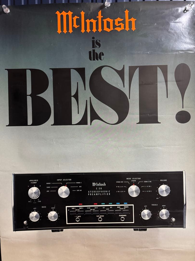 ☆McIntosh☆オーディオ☆ポスター☆昭和レトロ☆