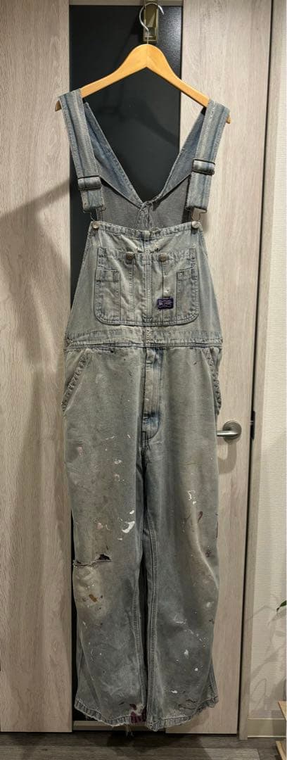 BIG SMITH グレーオーバーオール