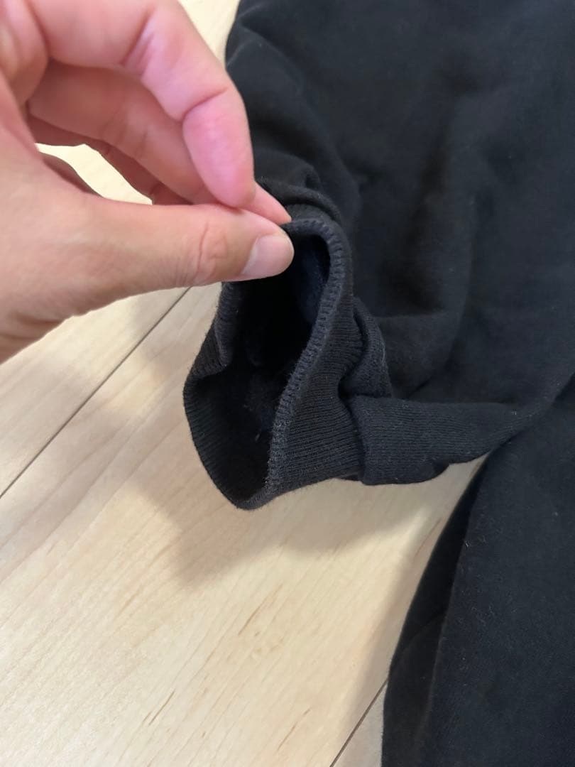 PEACEMINUSONE ブラック フードパーカー