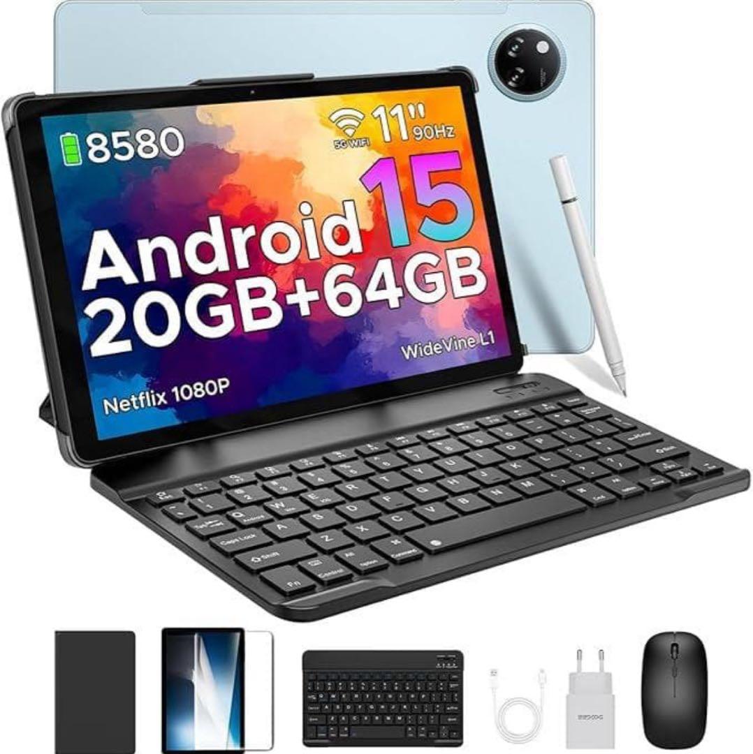 Android 15 タブレット 11インチ 20GB+64GB 423