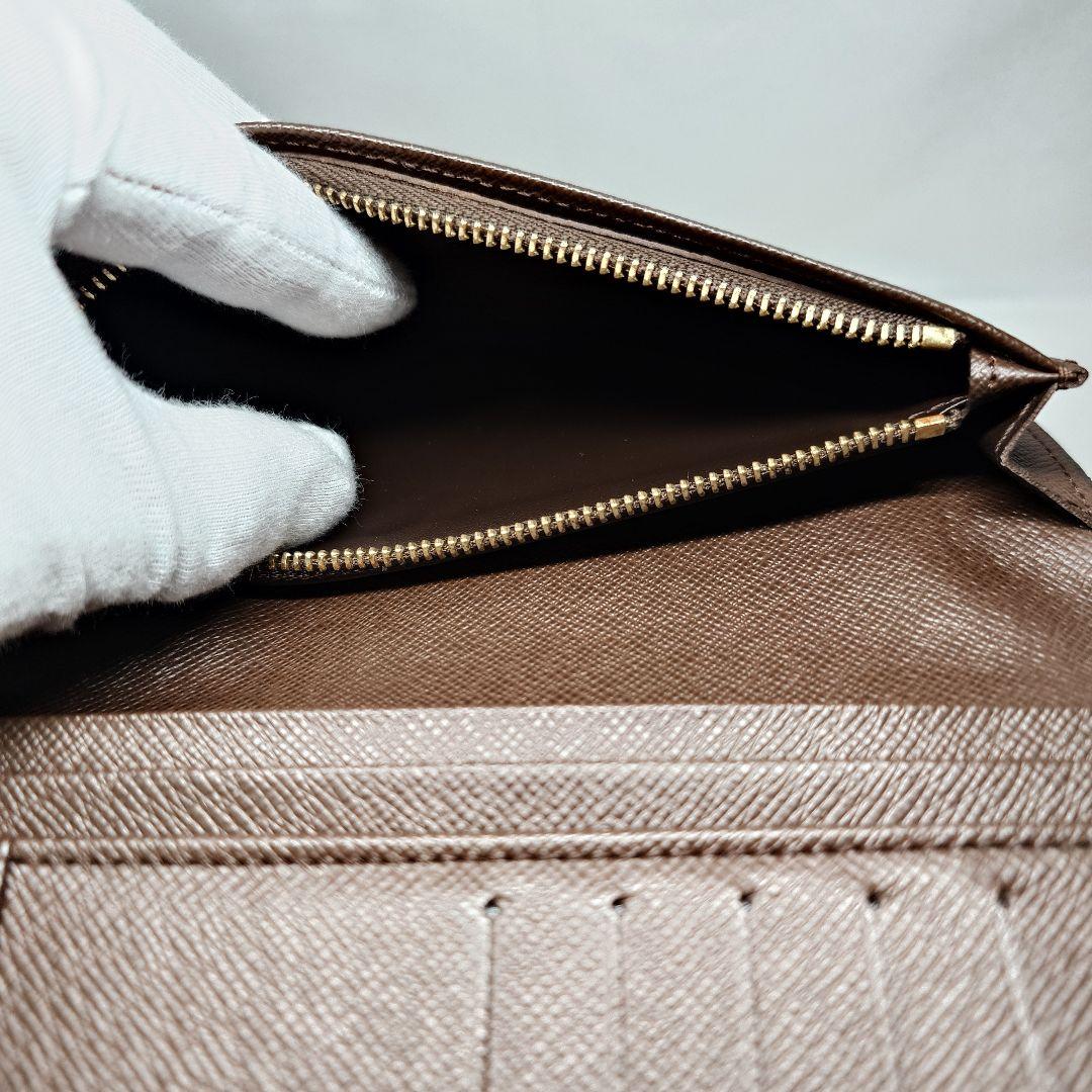 ダミエ・エベヌ ポルトフォイユ・ブラザ 二つ折り 長財布 N60017