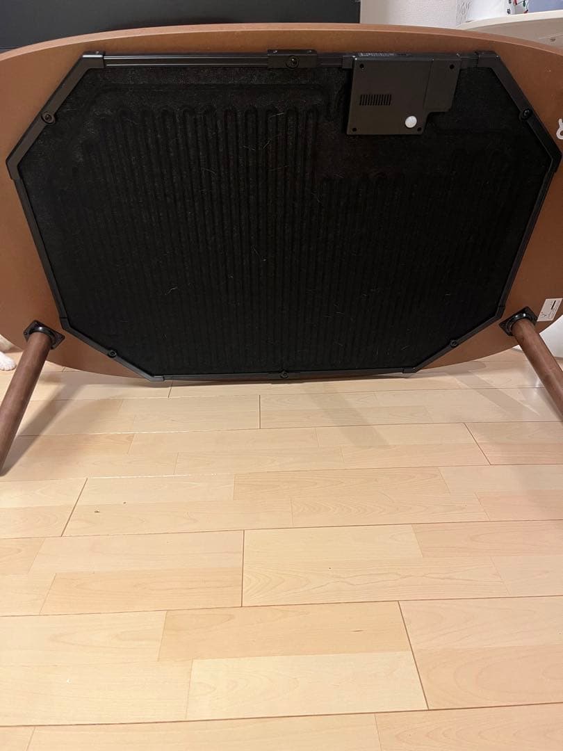 【1月後半発送】無印良品　こたつにもなるローテーブル　大　こたつ布団付き