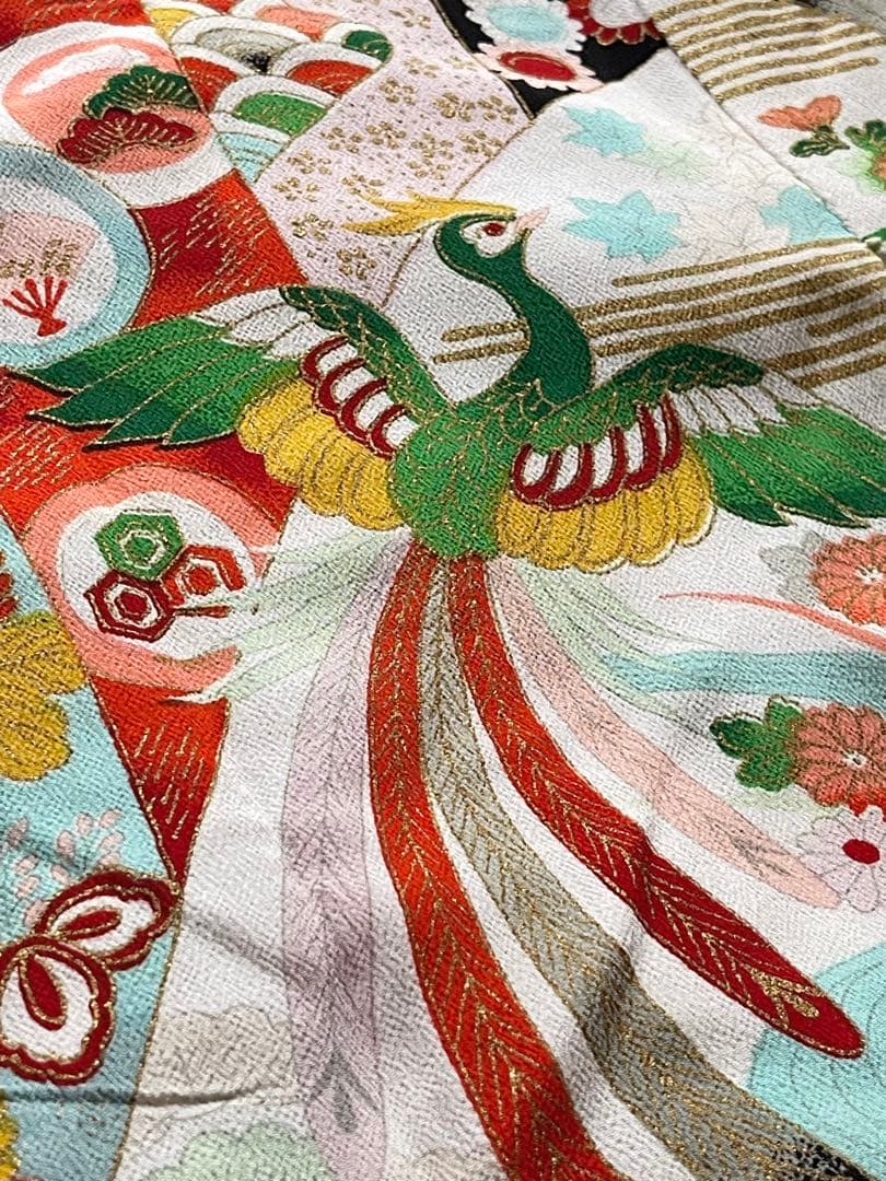 七五三　ビンテージ着物セット　3歳　作り帯+ 被布