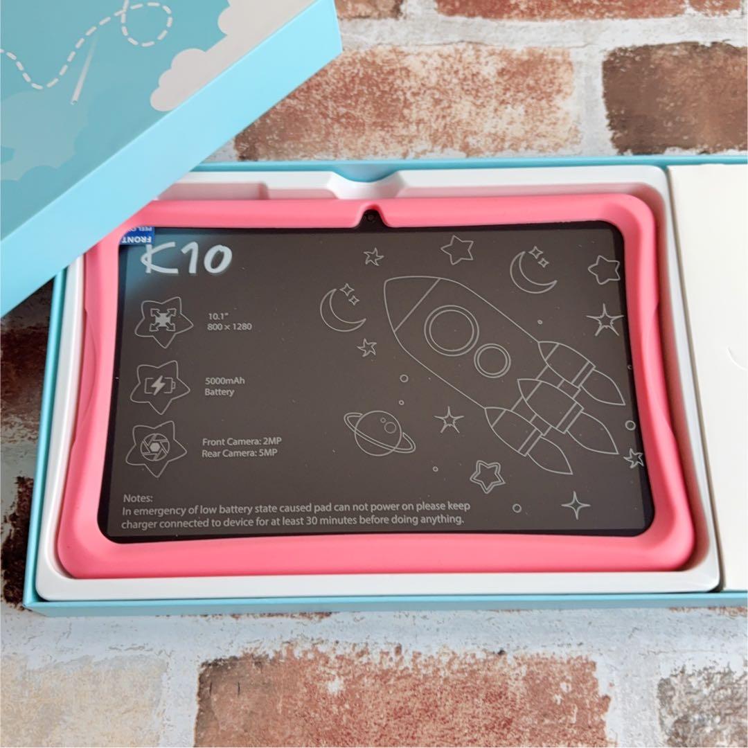 キッズタブレット 10インチ Android15 目に優しい 12GB+64GB