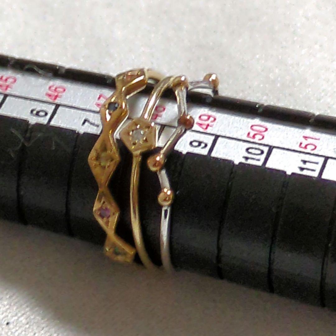 エテ✾k10　10金 クリスマス限定　カラーストーンリング