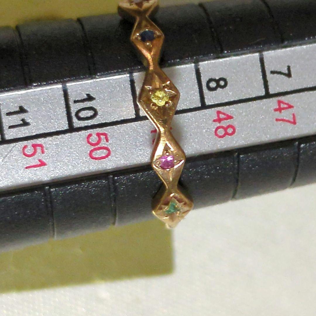 エテ✾k10　10金 クリスマス限定　カラーストーンリング