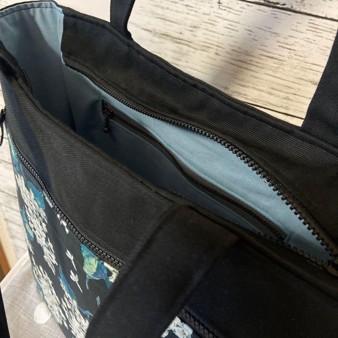 レディーストート(スクエア型)バッグ&ぺったんこポーチハンドメイド