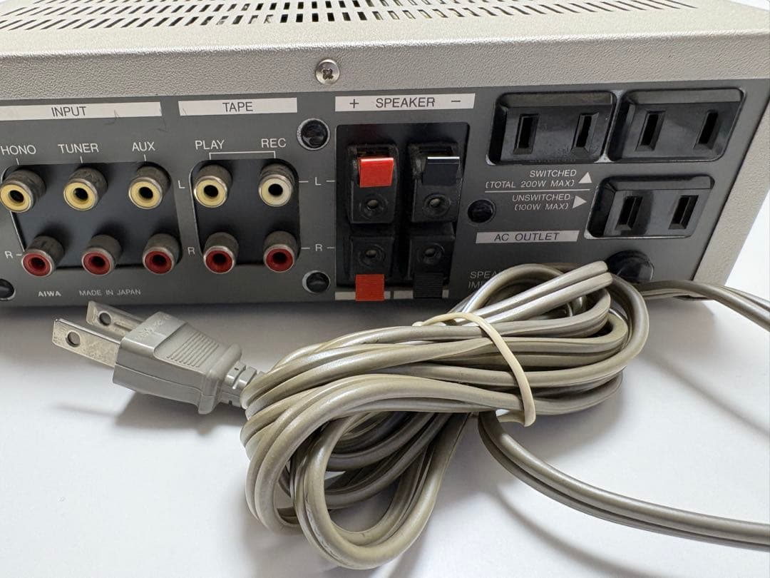 【正常作動】AIWA ステレオアンプ　S-A3