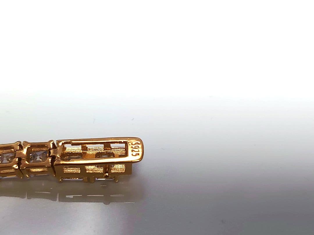 【激レア☆アッシャーカット新品】テニスブレスレット モアサナイト ブリンブリン