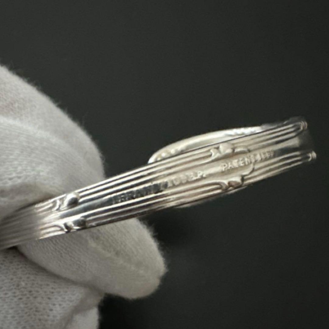 オールド　ティファニー バングル　ブレス　フォーク　シルバー　カトラリー　刻印入