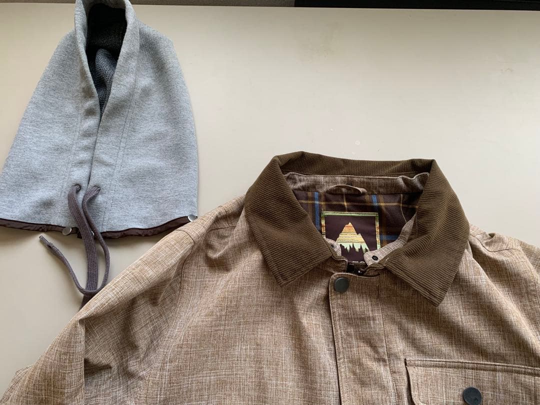 ★美品★Burton バートン　スノーボード ウェア　ブラウン　襟