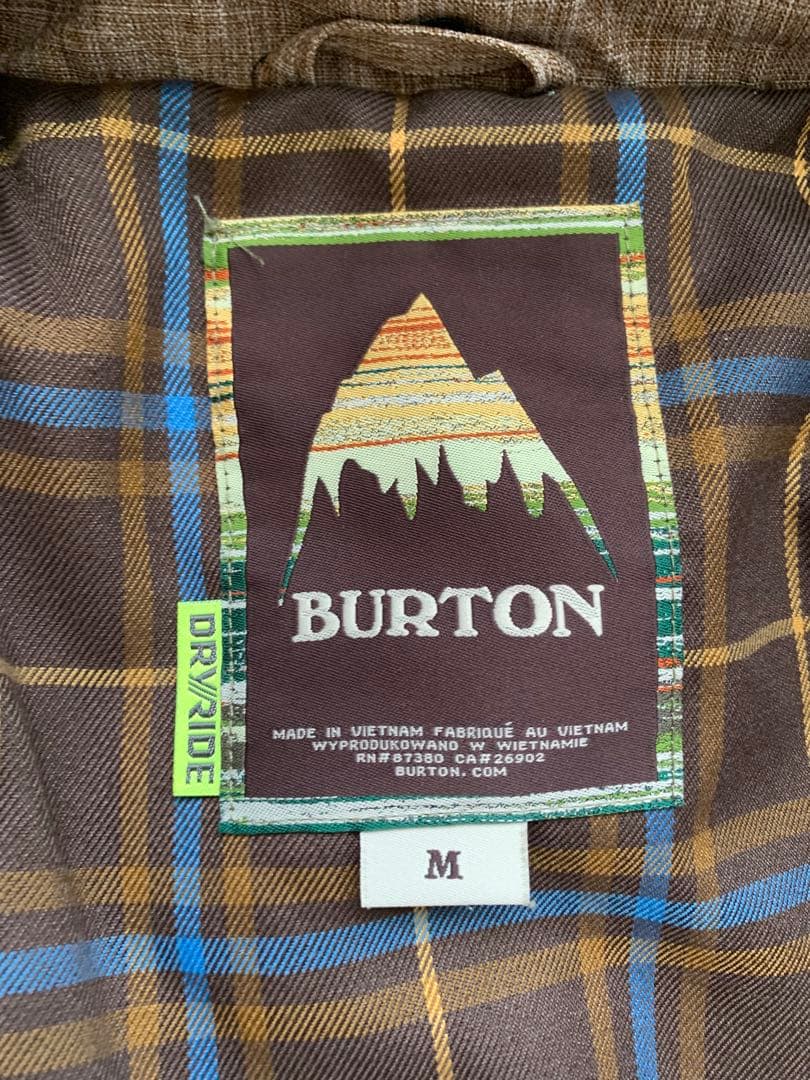 ★美品★Burton バートン　スノーボード ウェア　ブラウン　襟