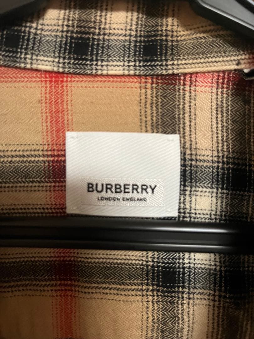 お*こ様 Burberry 21aw チェック長袖シャツ 180/96A Mサイ