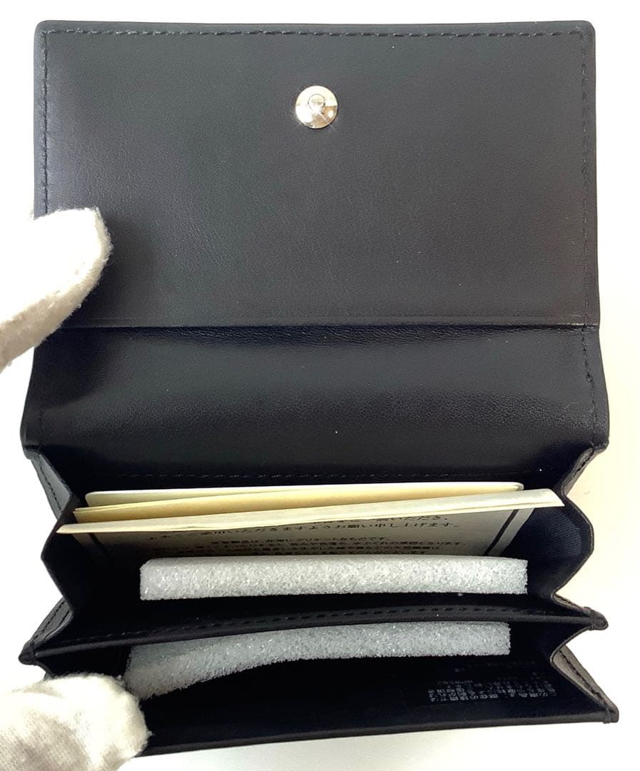 新品★ポールスミス★マーケトリーストライプラビット名刺入れカードケース★ブラック