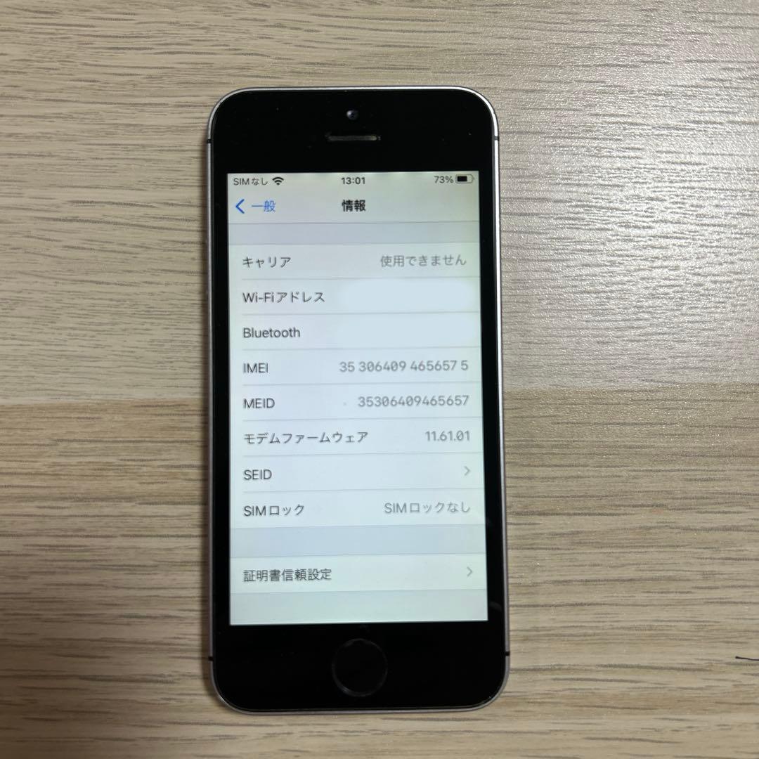 iPhoneSE 第1世代 128GB スペースグレイ　本体のみ