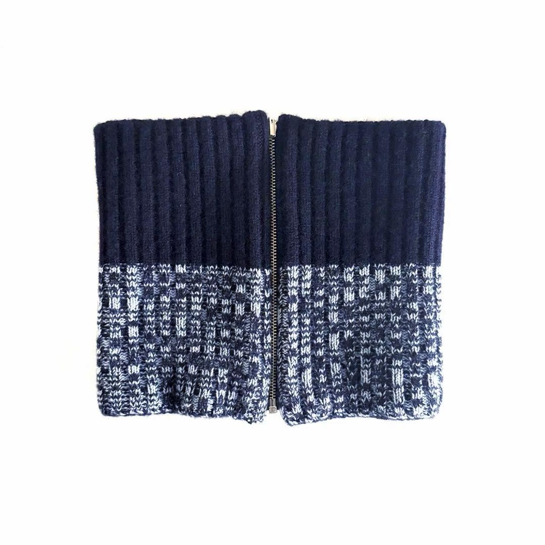 KIJIMA TAKAYUKI カシミヤ100% ジップ ネックウォーマー