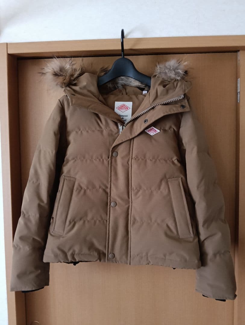 DANTONファー付きショートダウンジャケット…サイズ34