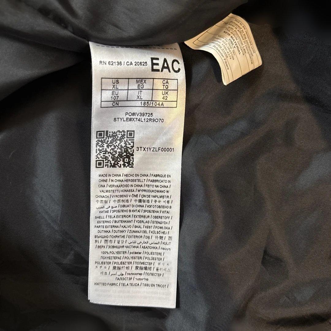 【美品】GUESS ジャンパー ブルゾン ハーフジャケット　XLサイズ　黒