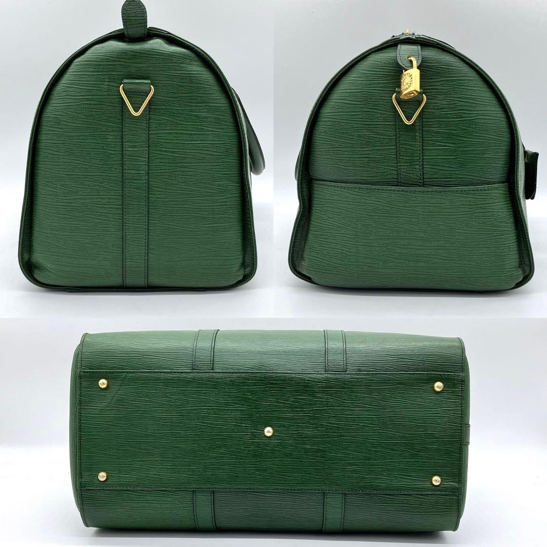 【Gianni Versace】2wayバッグ　ボストンバッグ　レザー　グリーン