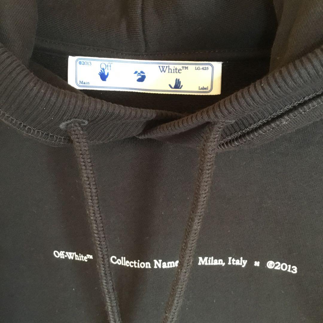 だ*お様 【未使用級】オフホワイト/OFFーWHITE スウエットパーカーサイズ