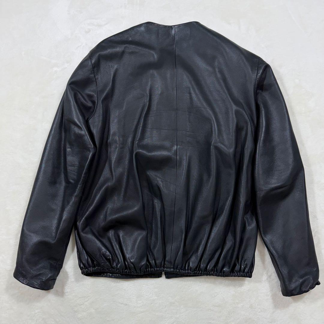 Dulcamara ドゥルカマラ ラムレザー バルーンブルゾン M 黒