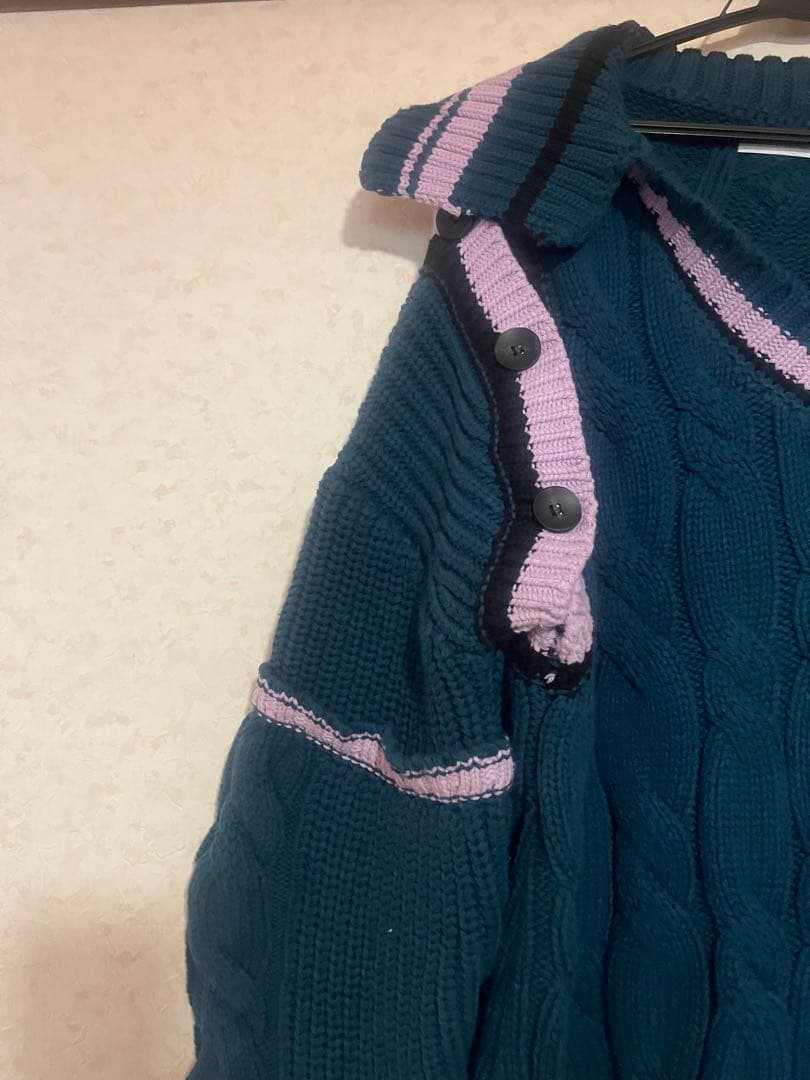 24ans 厚手 ケーブルニットワンピース　イヨンジ着用