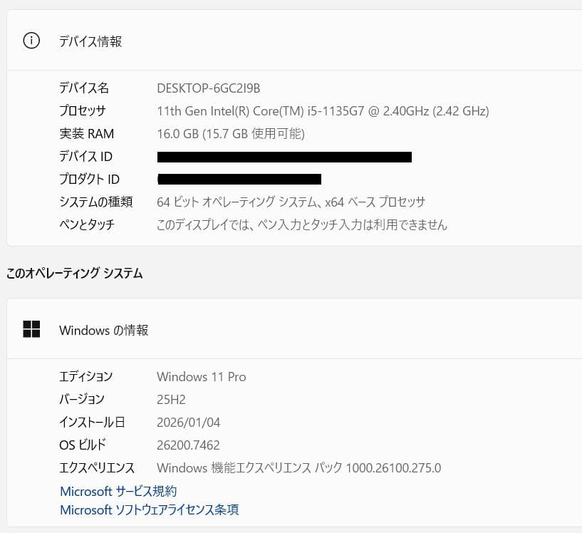 第11世代、Dell Vostro 3500、16GB、256GB+500GB