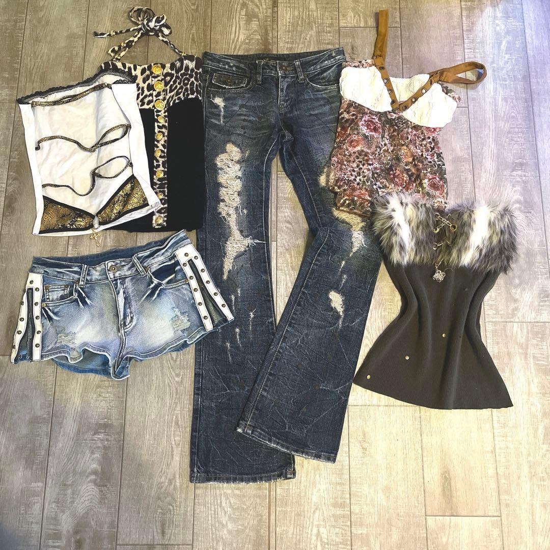 ギャル　平成　Y2K dia egoist egg GYDA ファー　グランジ