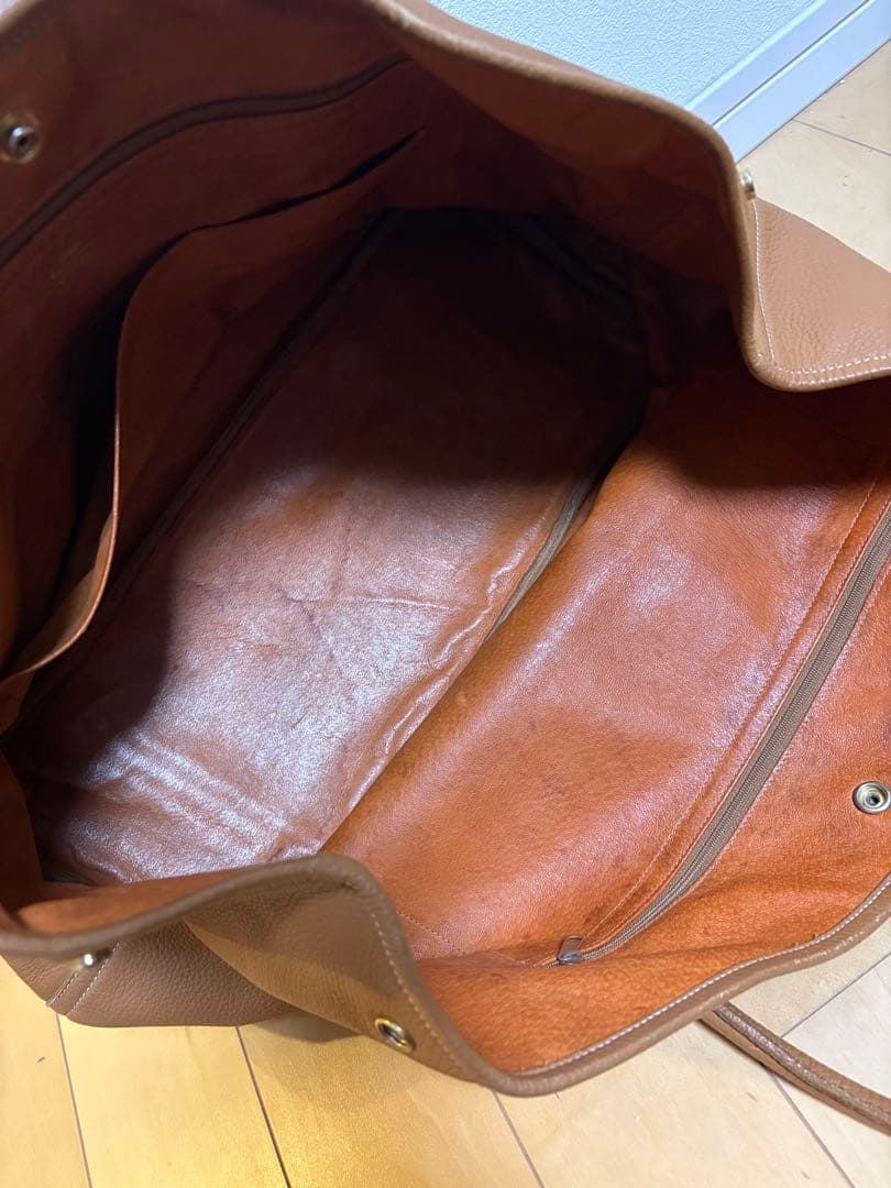 希少CELLERINI　チェレリーニ　2779　レザートート　シボ革　茶色