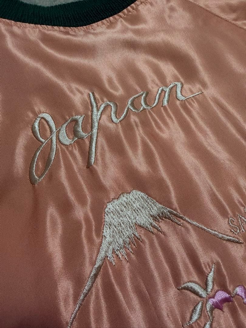 未使用近 ２面用 テーラー東洋 鷲 地図 日本限定 スカジャン レーヨン 美品