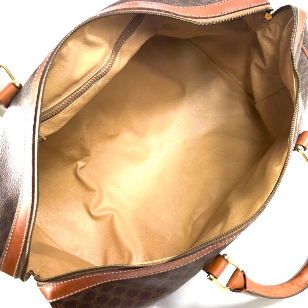 良品✨セリーヌ ボストンバッグ ゴールド トリオンフ マカダム レザー PVC