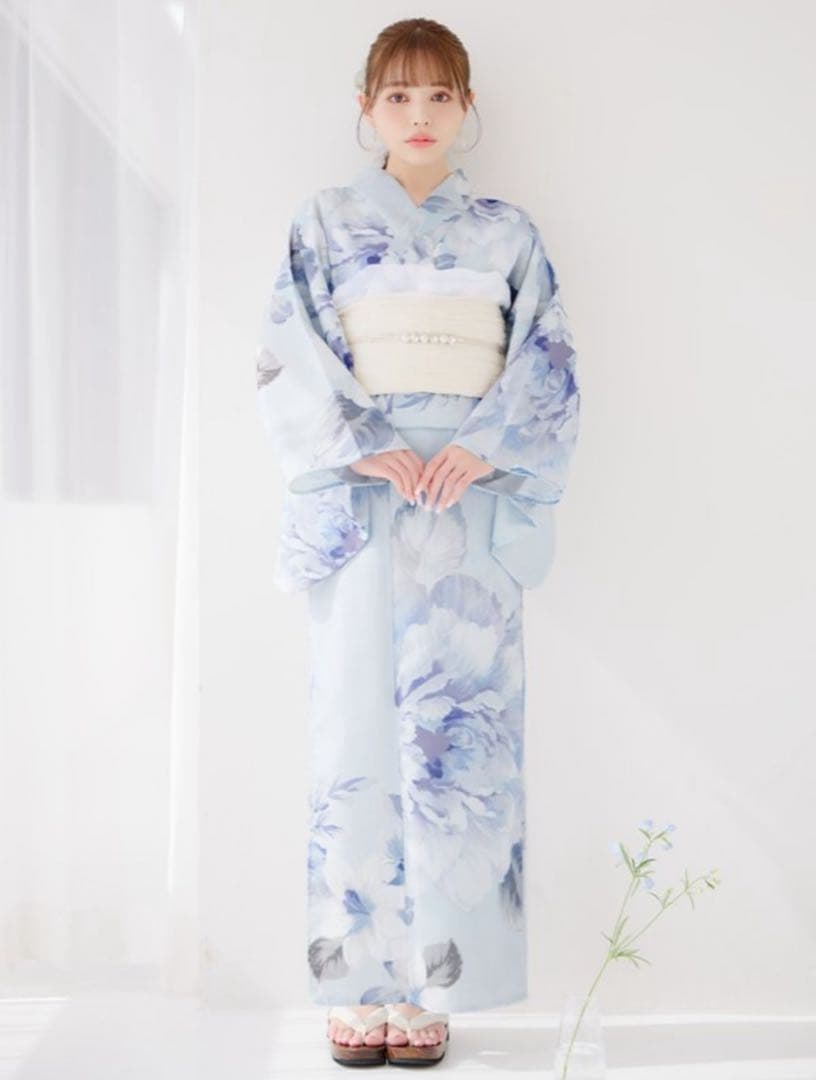 浴衣　sugar ブルー