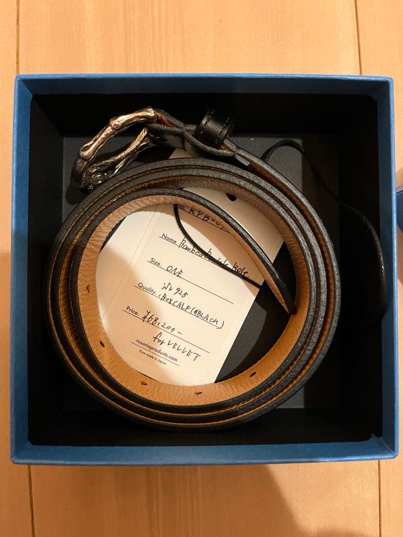 小物 Rosaria Product Bamboo Buckle Belt BLACK