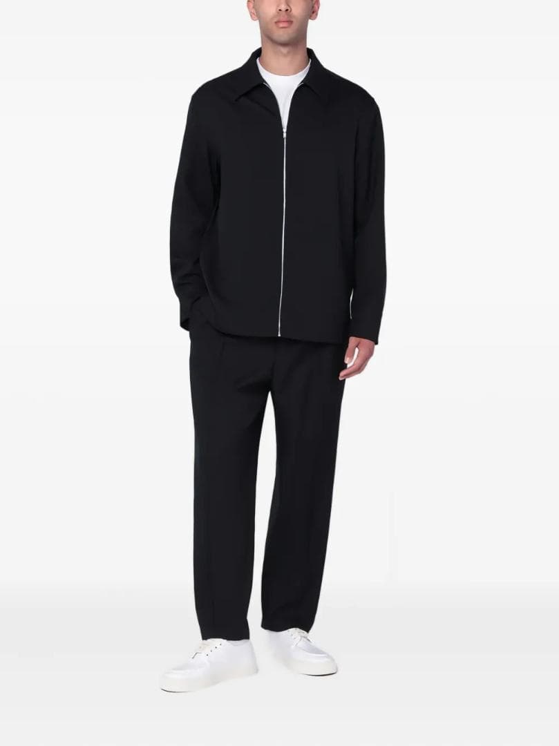 JIL SANDER ジルサンダー ジップアップ シャツジャケット ブラック
