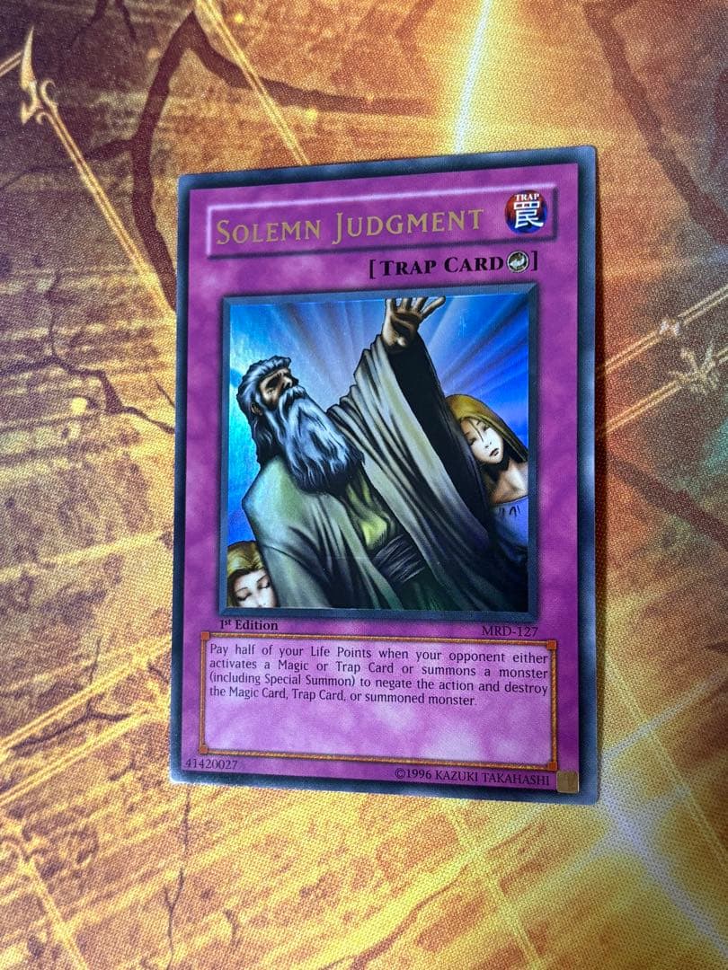 遊戯王 神の宣告 旧アジア版 ウルトラ 1st MRD