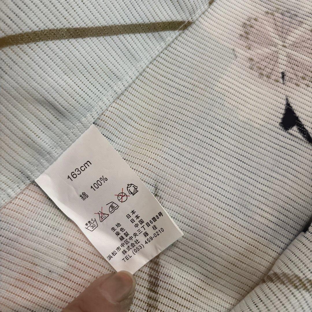 浴衣　雪輪模様　綿絽生地