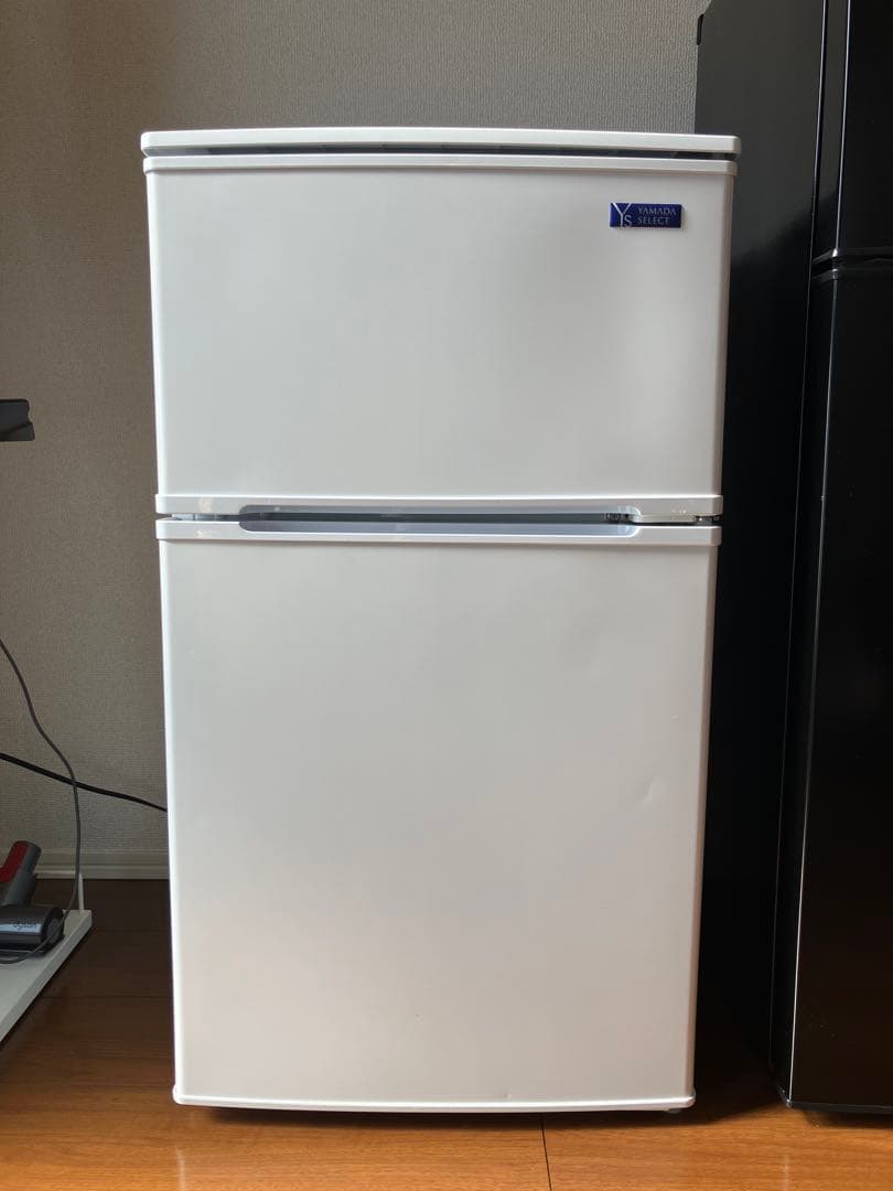 YAMADA 2ドア 冷凍冷蔵庫 2019年製 90L 単身用　セカンド冷蔵庫