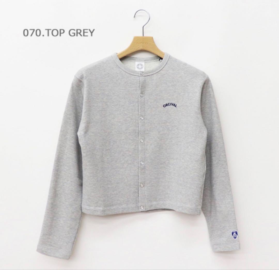 トップス ORCIVAL FRENCH TERRY CREWNECK CARDIGAN