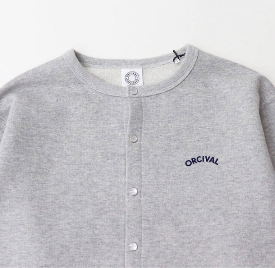 トップス ORCIVAL FRENCH TERRY CREWNECK CARDIGAN