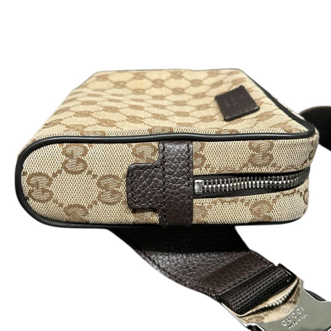 GUCCI グッチ GG柄 キャンバス ベルトバッグ
