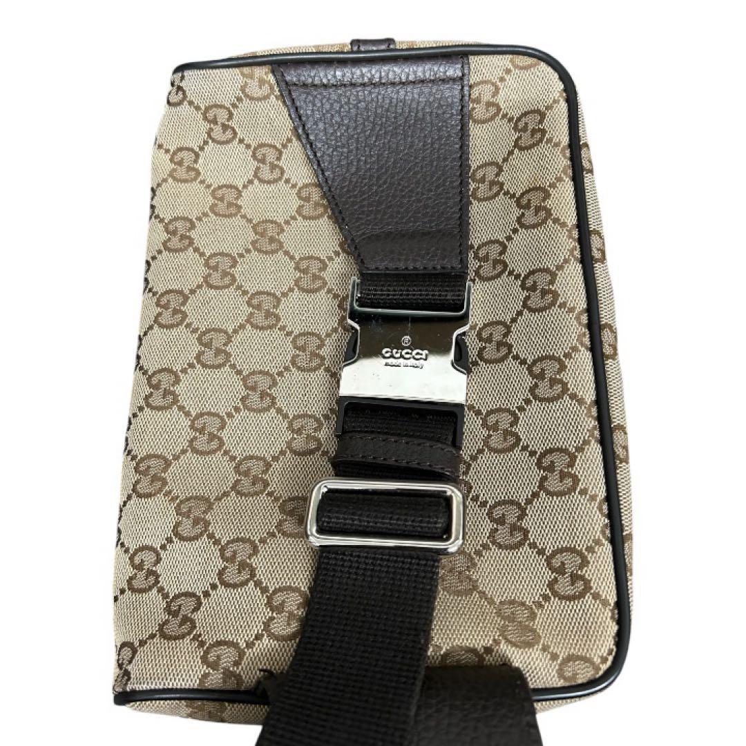 GUCCI グッチ GG柄 キャンバス ベルトバッグ