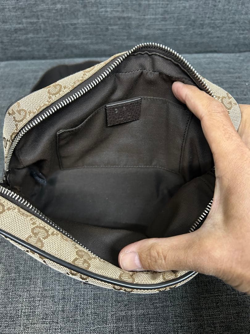 GUCCI グッチ GG柄 キャンバス ベルトバッグ