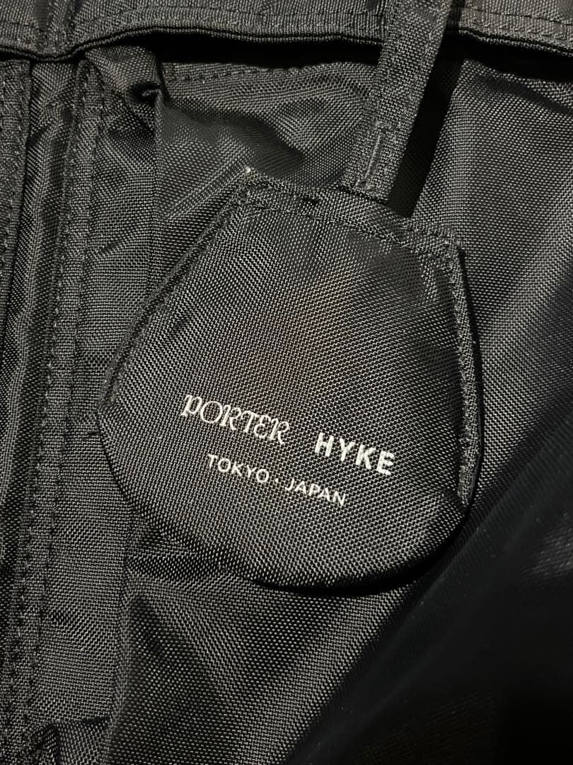 22SS HYKE × PORTER ヘルメットバッグ　ブラック
