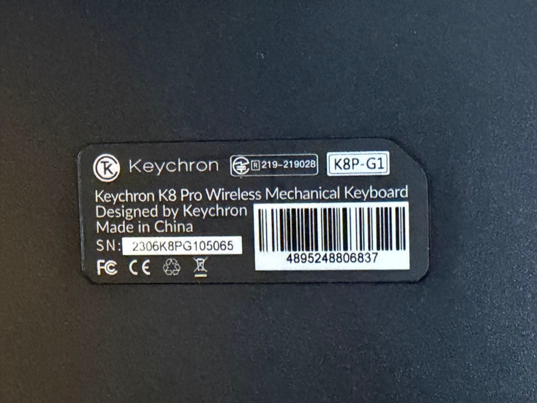 Keychron K8 Pro ワイヤレスキーボード 本体