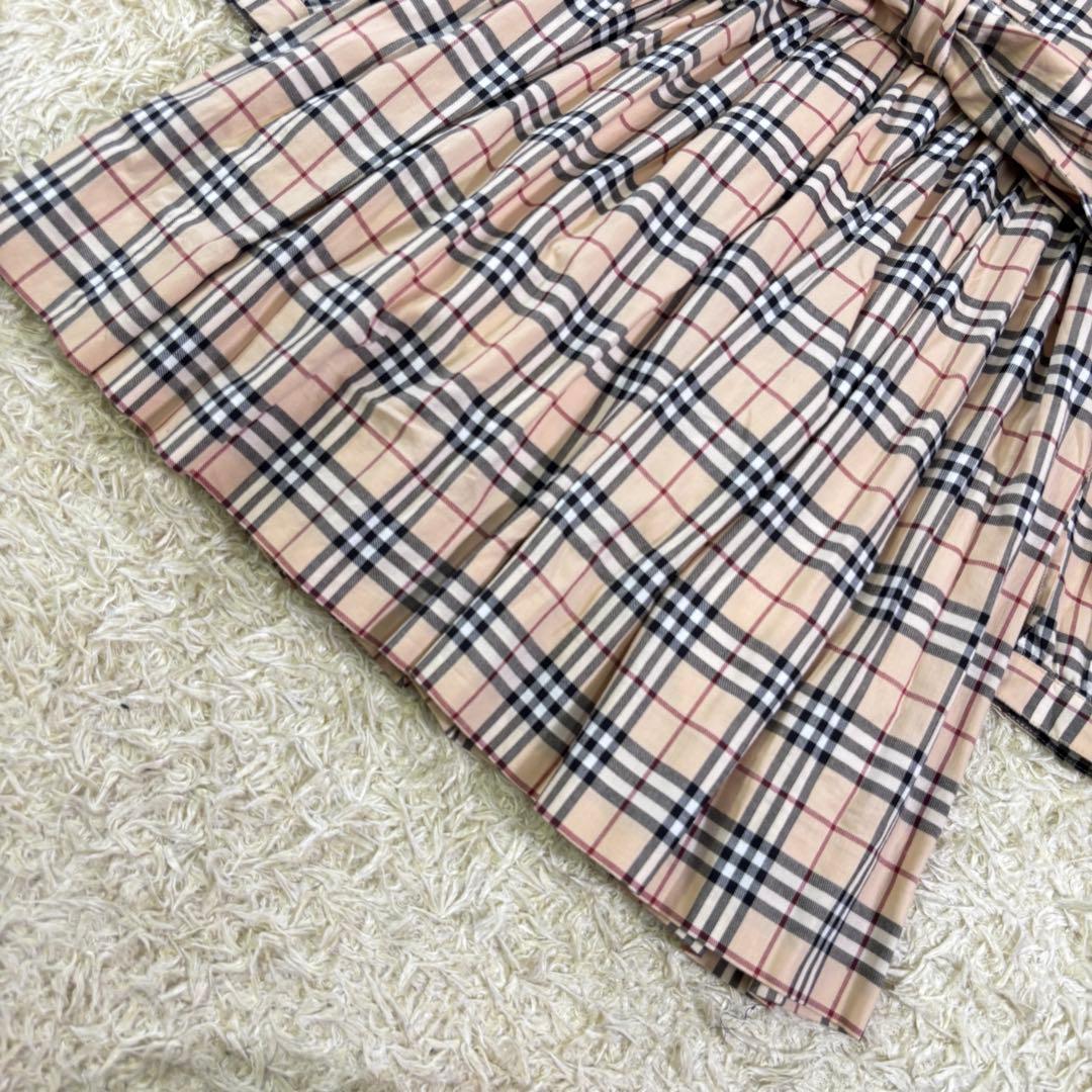 バーバリー　スモッキング　ノバチェック　キッズ　ワンピース　長袖　110