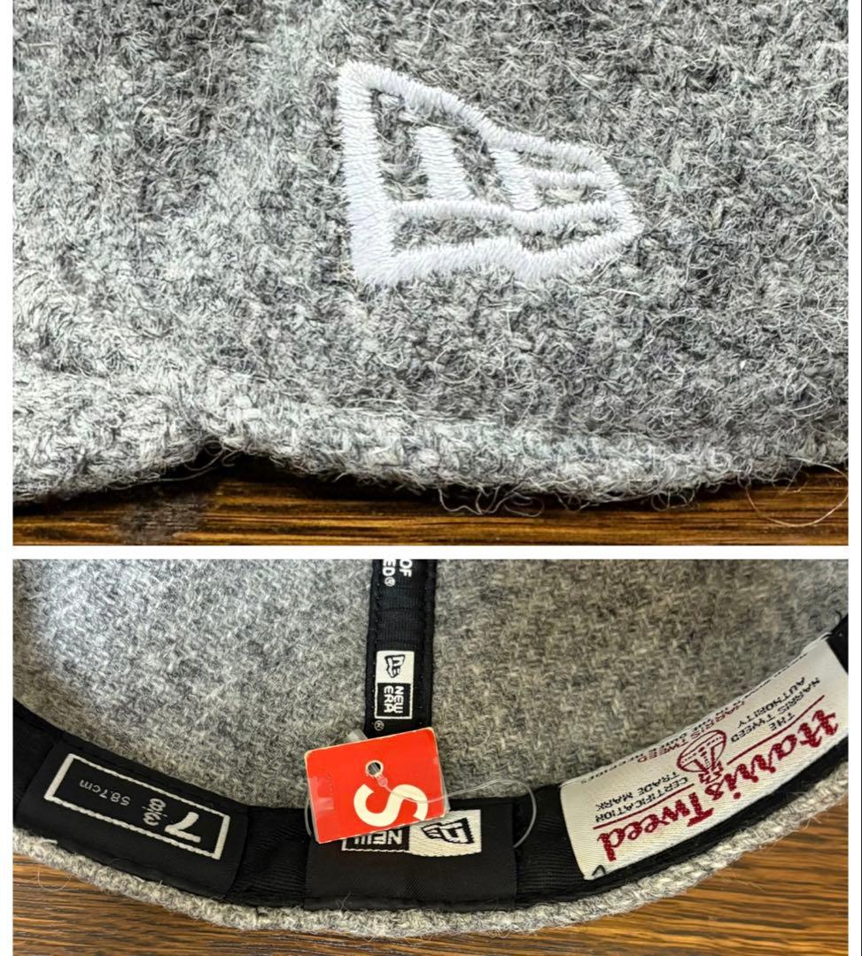 帽子 Supreme New Era HarrisTweed Box Logo Cap