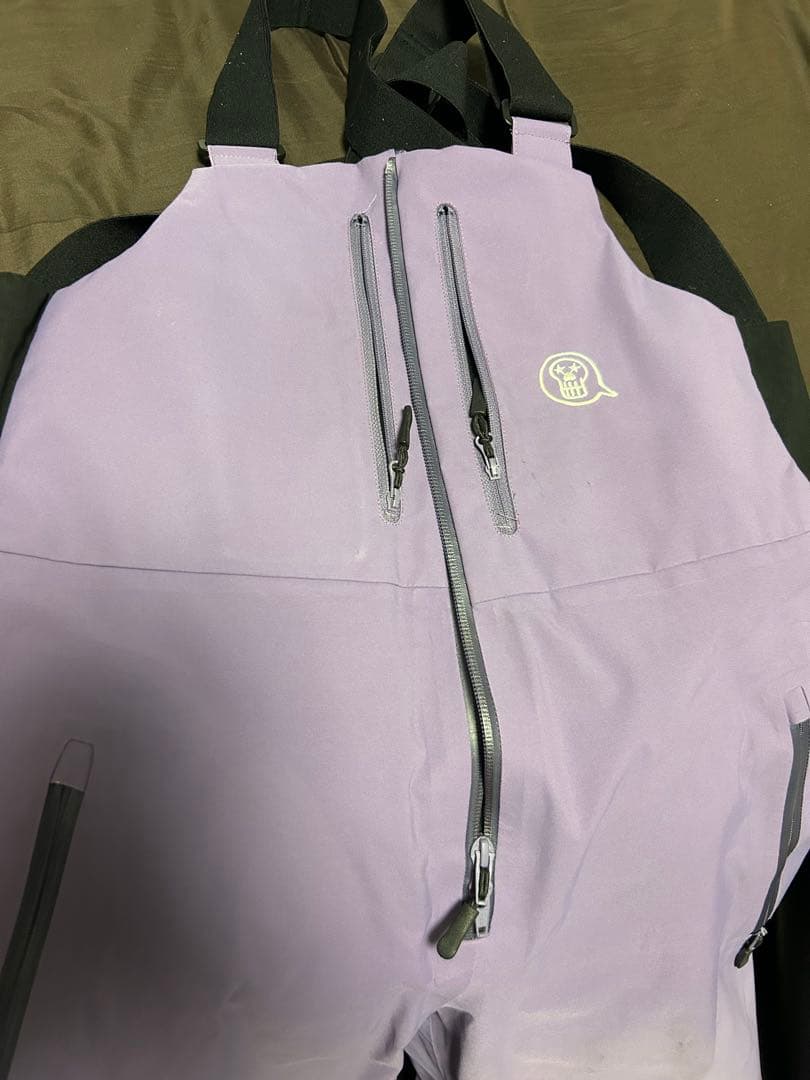 UNFUDGE PEEP BIB PANTS パープル　Mサイズ